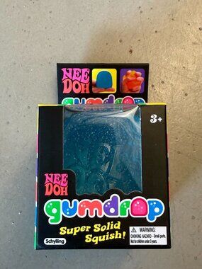 Schylling NeeDoh Gumdrop Sensory Toy 2.5" Blue